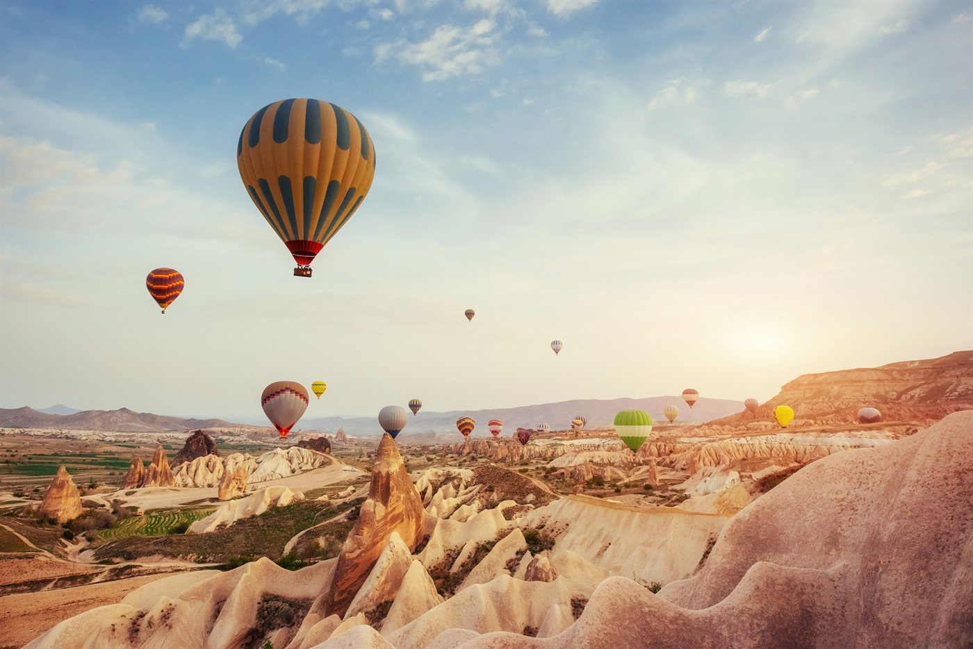 Cappadocia hot air balloons near Kayseri
