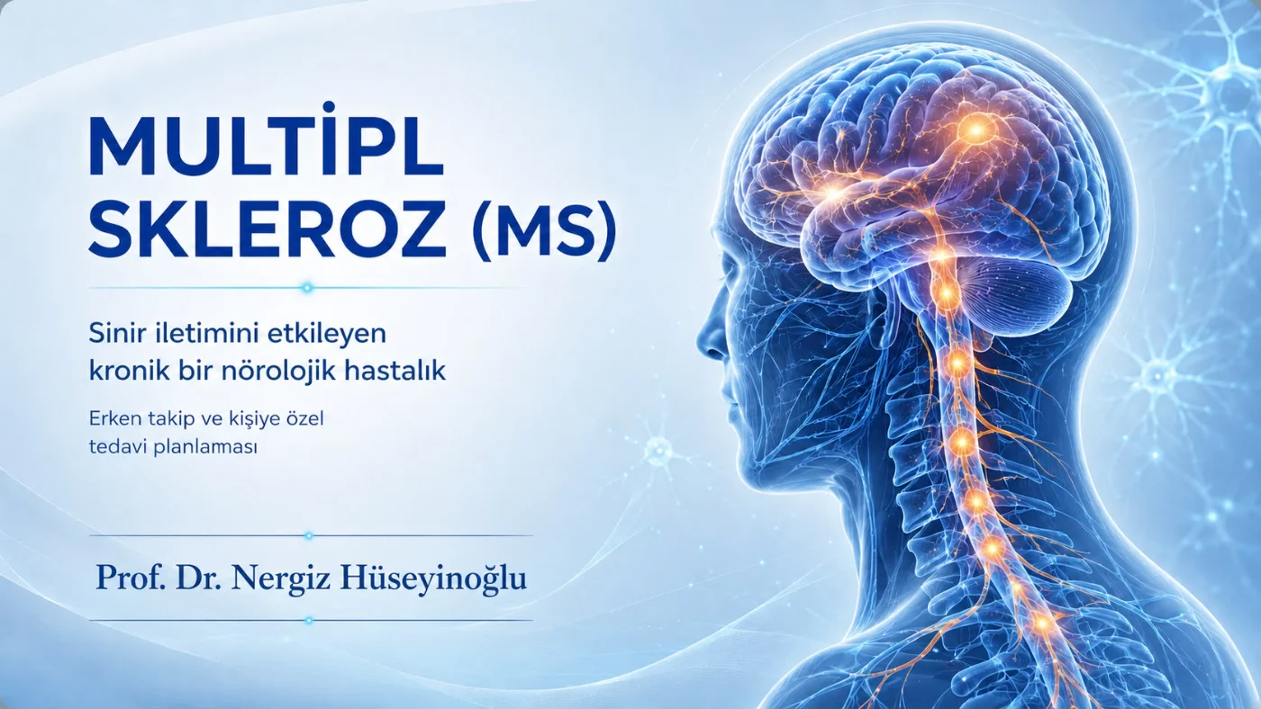 Multipl skleroz takibinde beyin MR görüntüsü