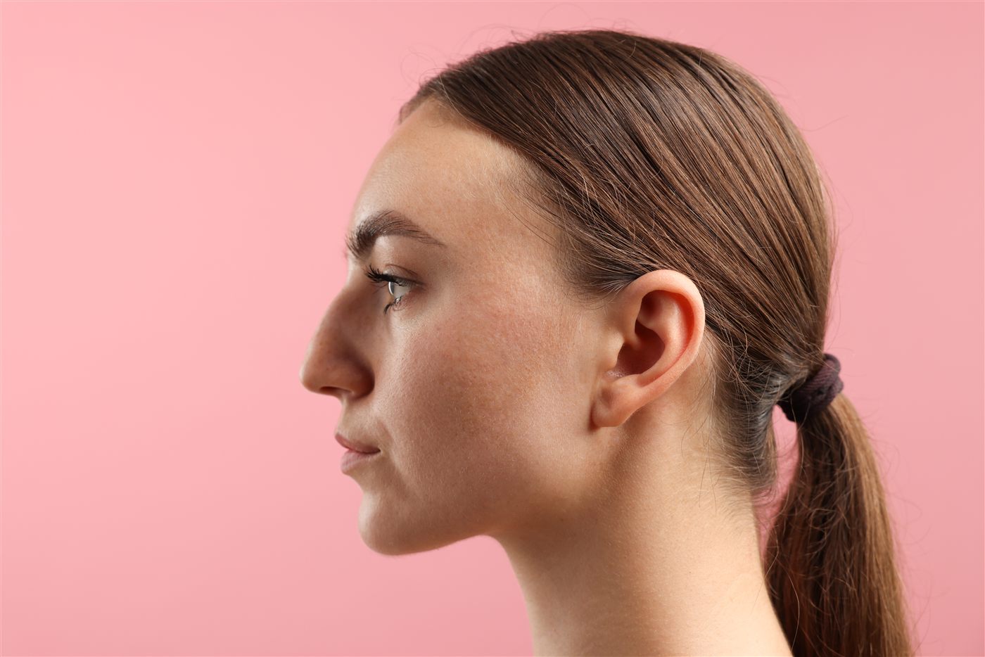 Facial profile for chin and ear aesthetic planning